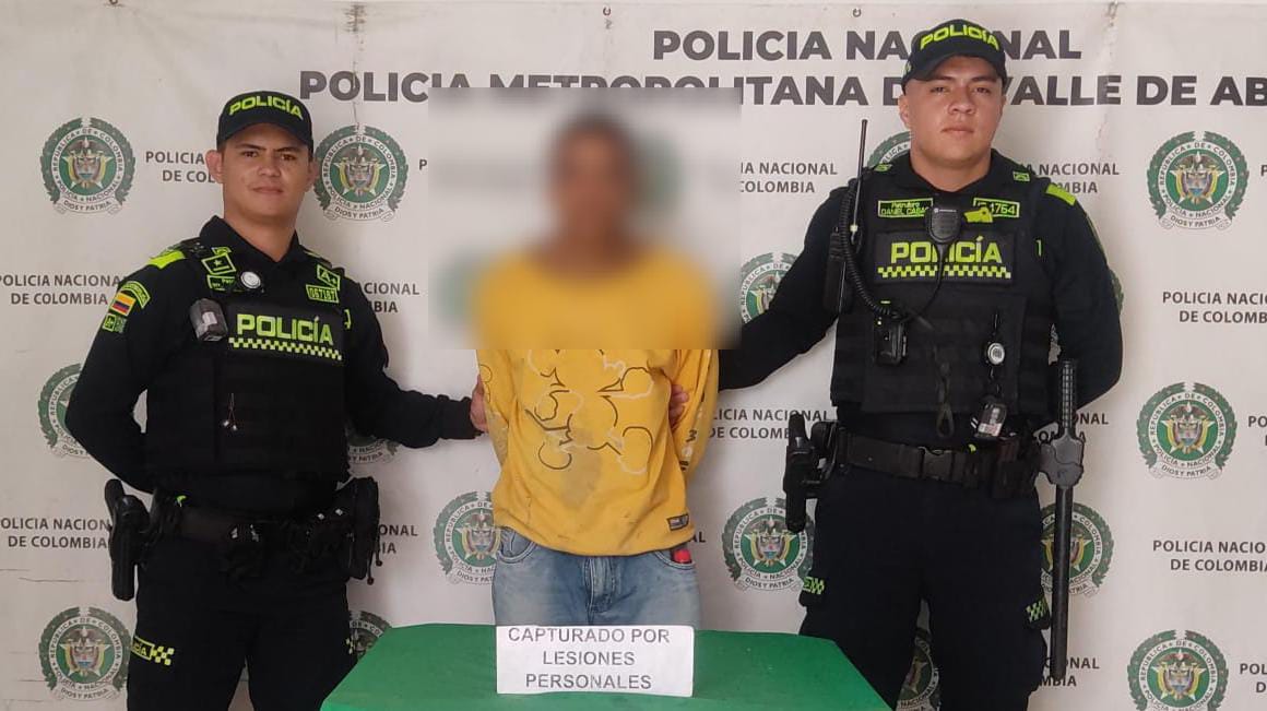 Albañil capturado en Medellín