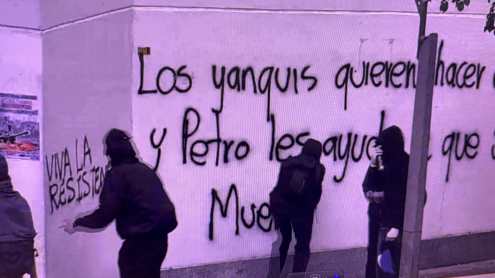 Actos vandálicos en el día del trabajo