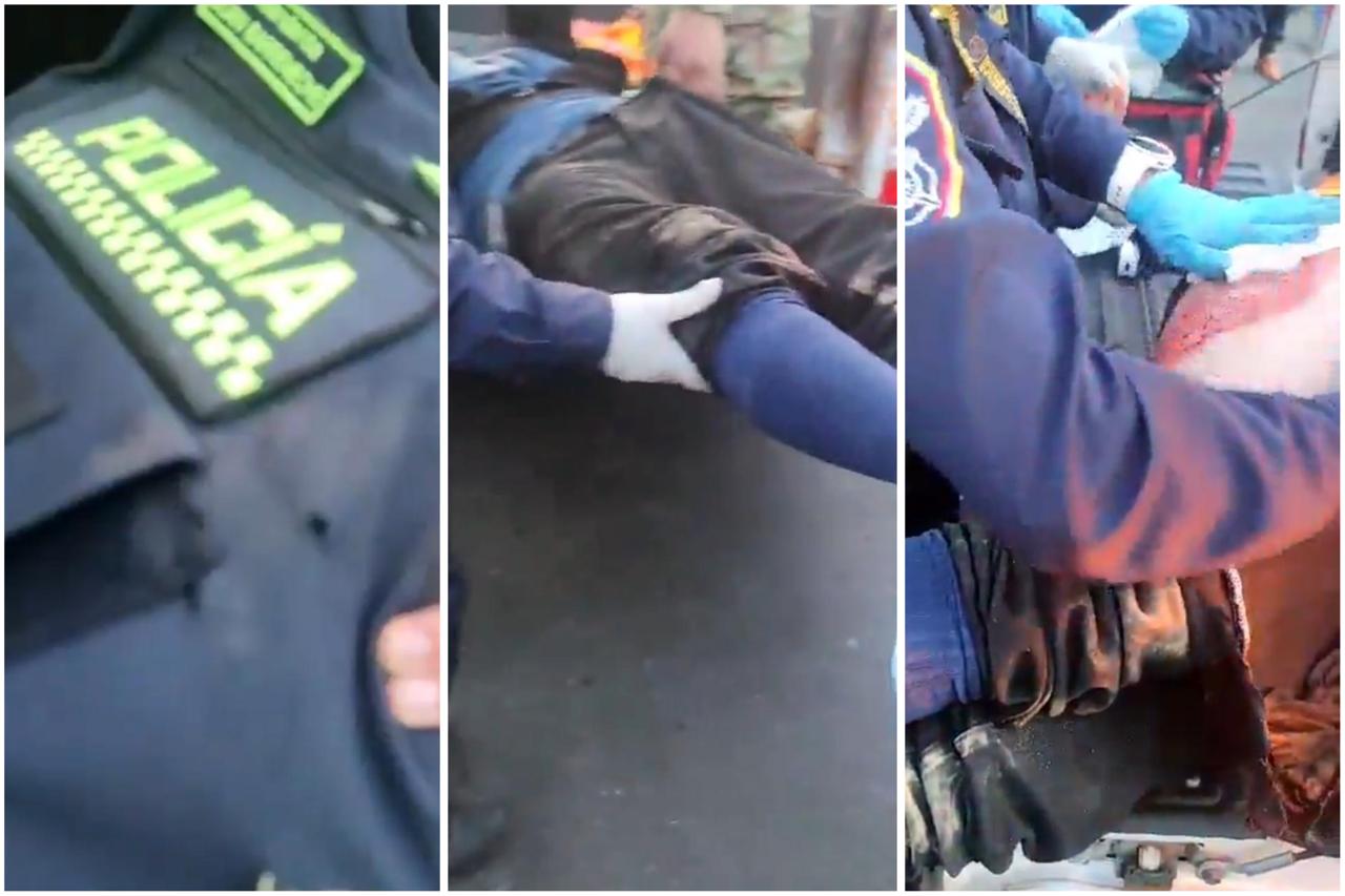 Sujeto disparó contra policías en Guatapé: un agente recibió cuatro disparos en el chaleco