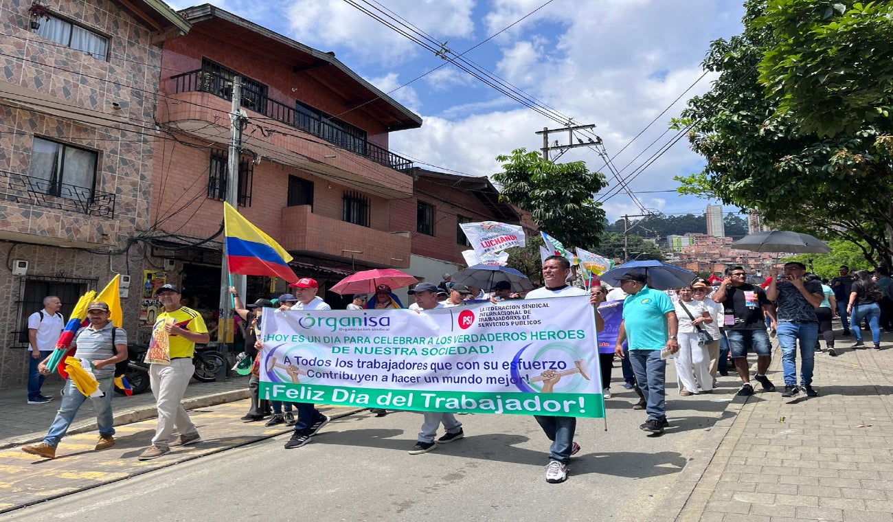 Marchas día del Trabajo en Medellín