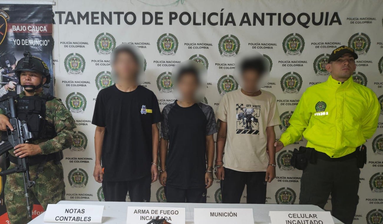 Cayó red de extorsionistas de "Los Caparros" en Caucasia: exigían hasta $10 millones a comerciantes