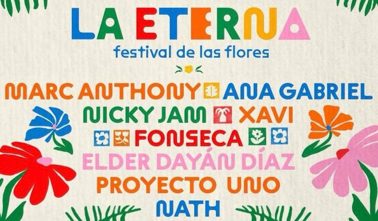 ¡Marc Anthony, Ana Gabriel y Nicky Jam encabezan el Festival La Eterna de la Feria de las Flores 2024!