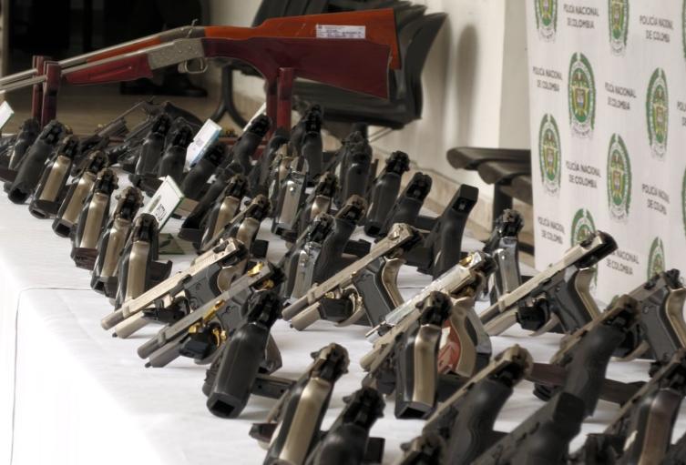 Incautación de armas de fuego en Medellín