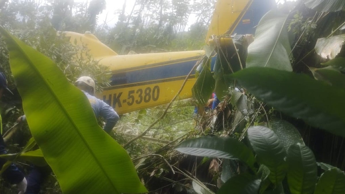 Caída de avioneta fumigación en Apartadó