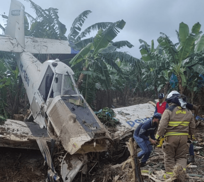 Avioneta cayó en Carepa Antioquia