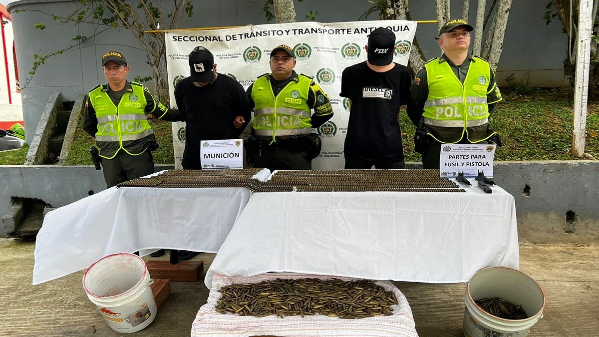 Capturados con arsenal de guerra en Antioquia