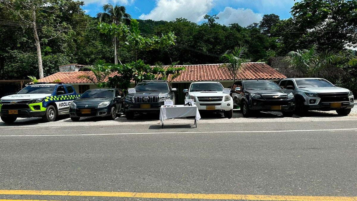 Vehículos recuperados en Antioquia