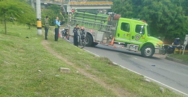 Accidente de transito en el barrio Blanquizal de Medellín