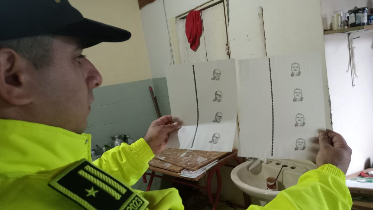 Red de falsificadores de dinero en Medellín Junio 14 2024