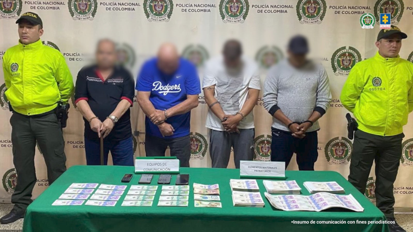 Falsificadores de billetes en Medellín Junio 20 2024