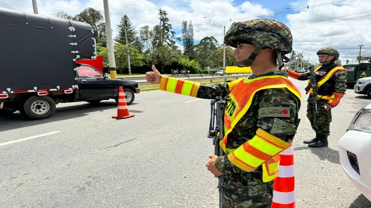Puestos de control ejes viales Antioquia