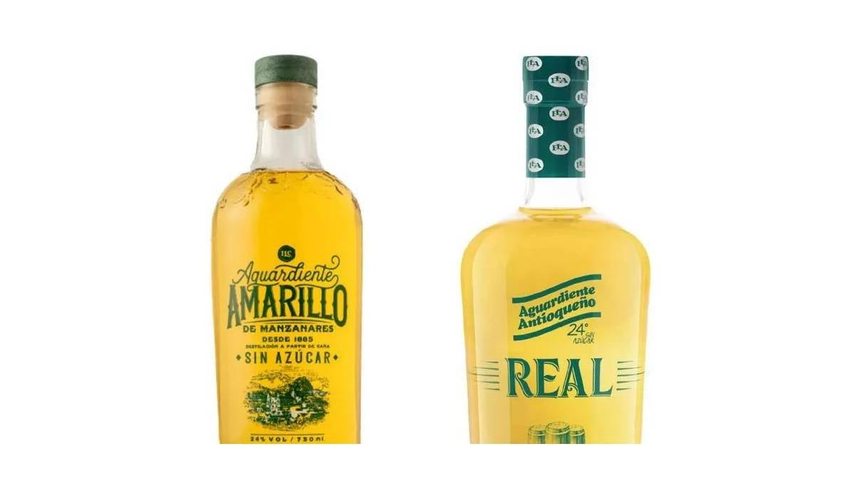 Aguardiente Amarillo/ Licorera de Caldas.