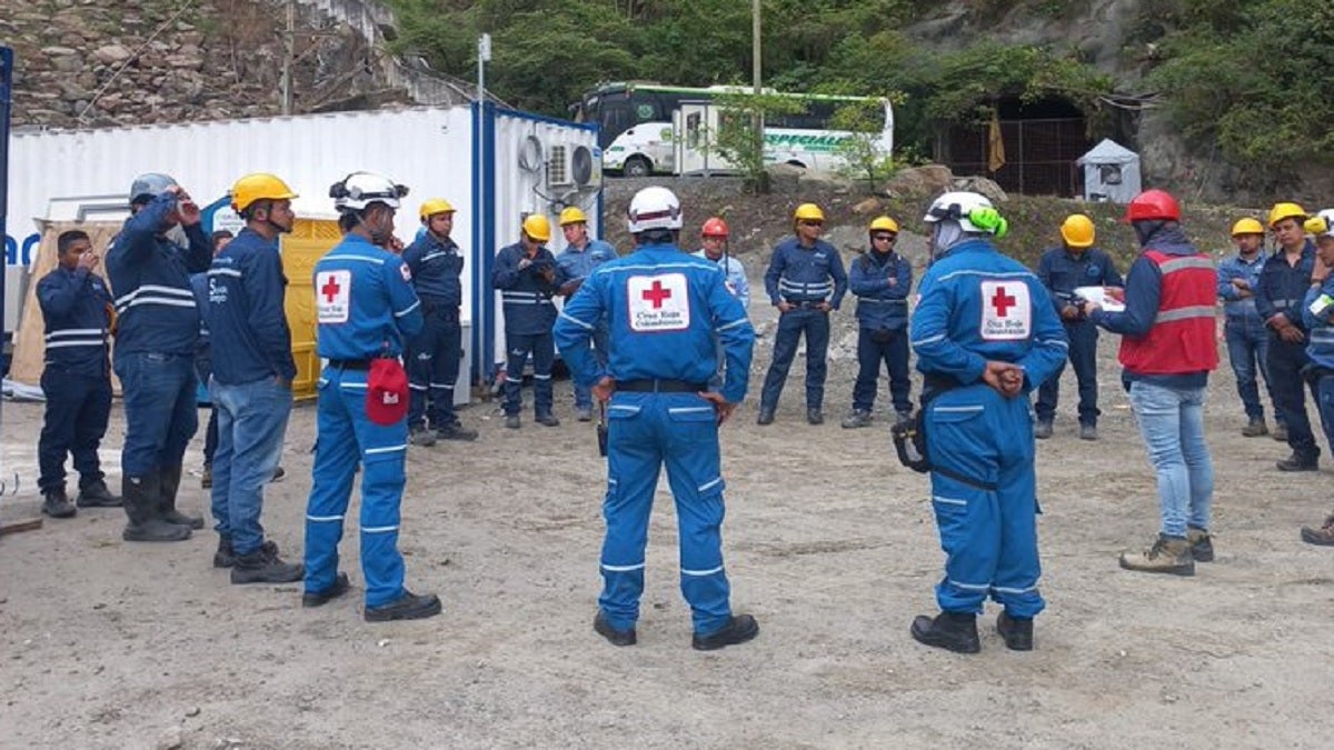 Brigadistas en Hidroituango