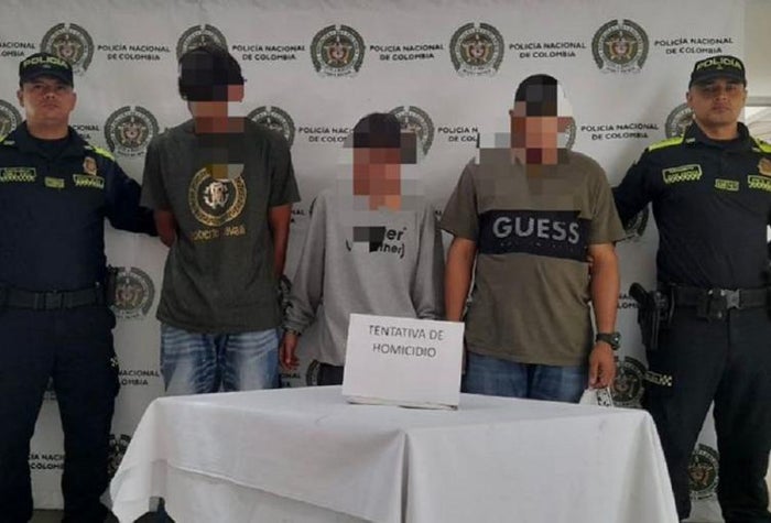 Captura por lanzar ácido en Envigado