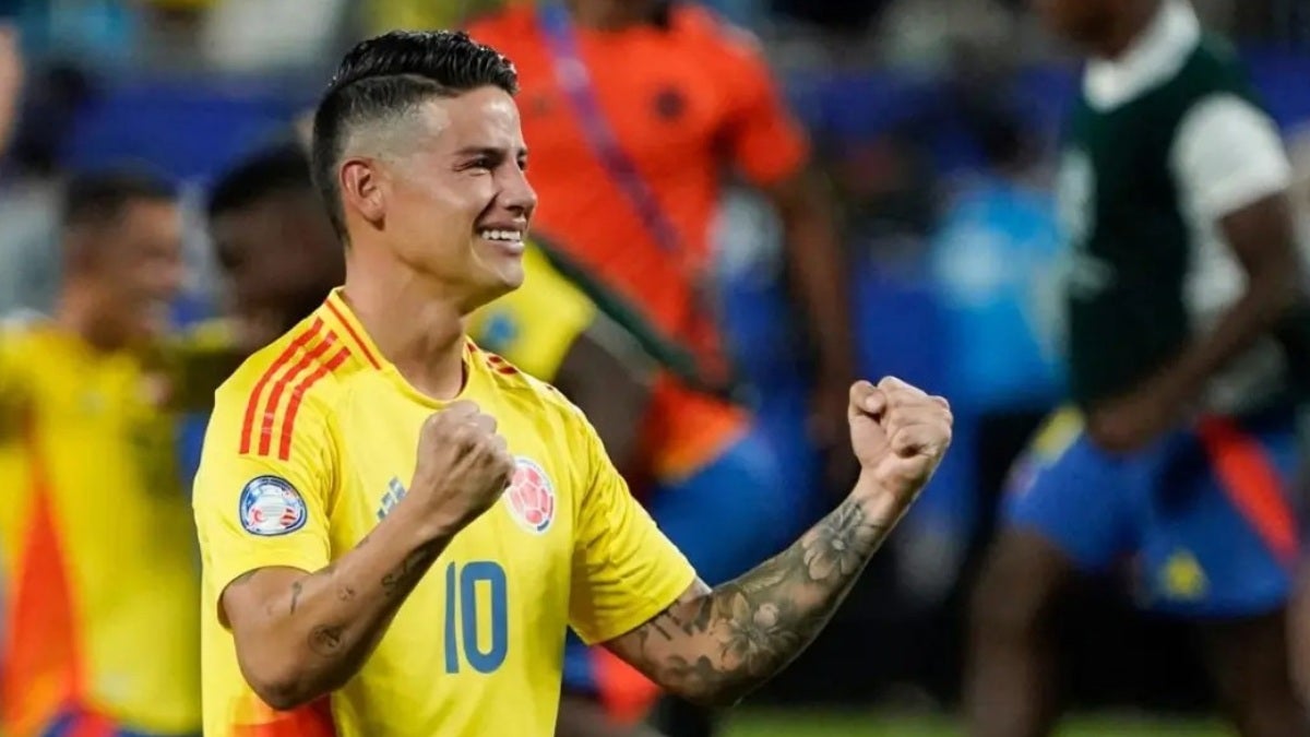 James Rodríguez, figura de Colombia en la Copa América.