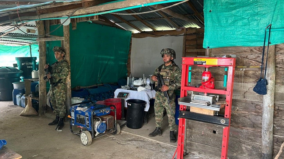 Laboratorio de cocaína en San Vicente Ferrer, Antioquia