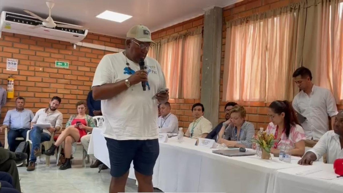 Audiencia realizada en Necoclí, para tratar la migración