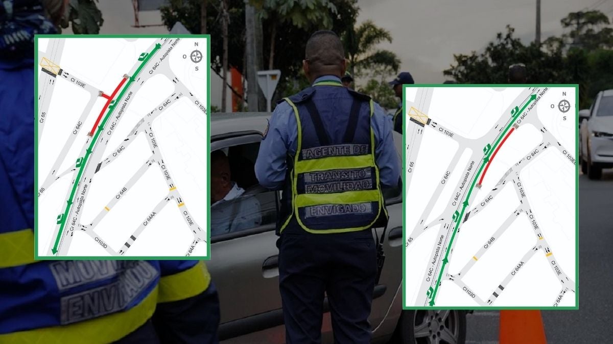 Cierres viales en la autopista Norte de Medellín