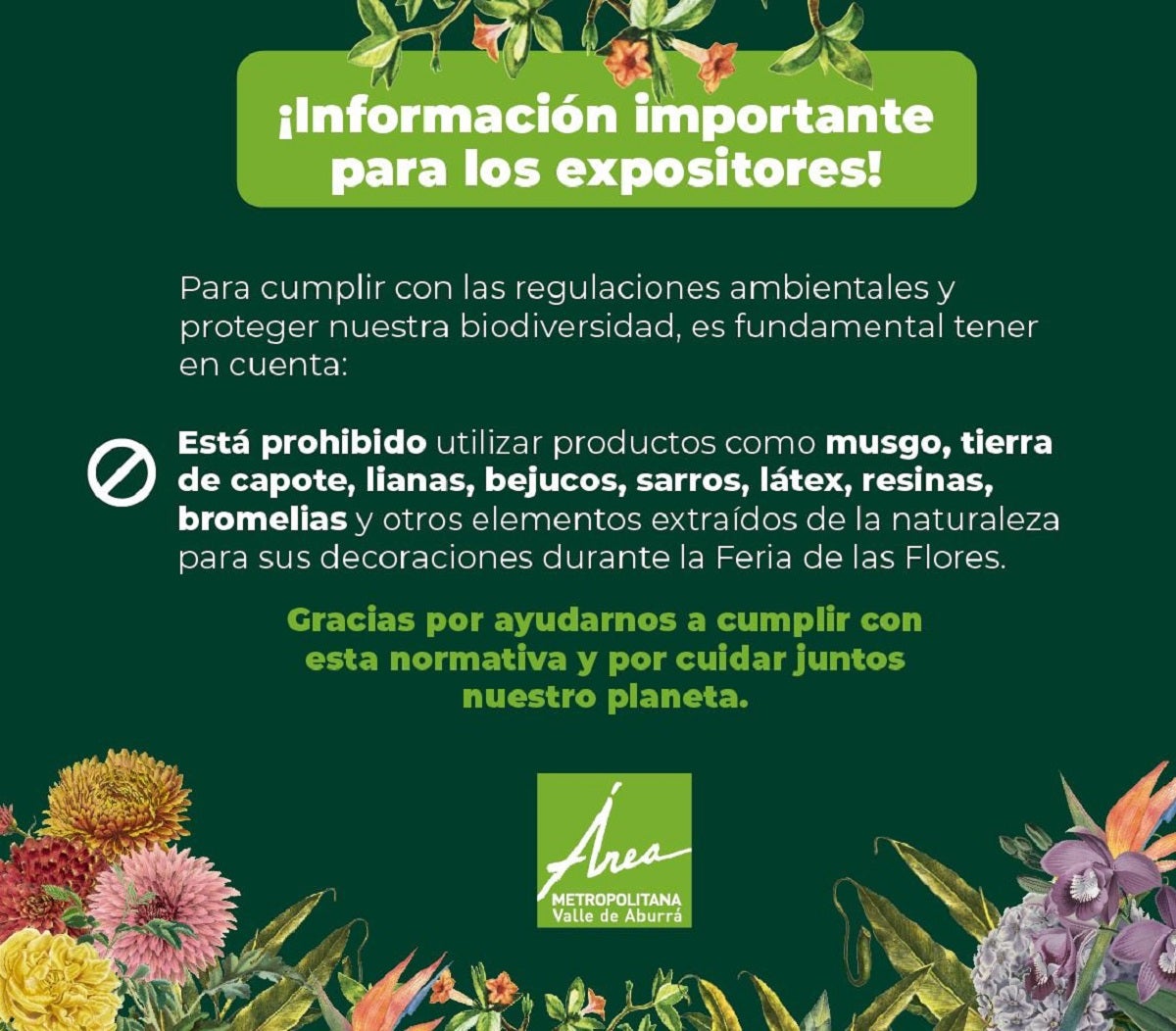 Recomendaciones durante la Feria de las Flores 2024