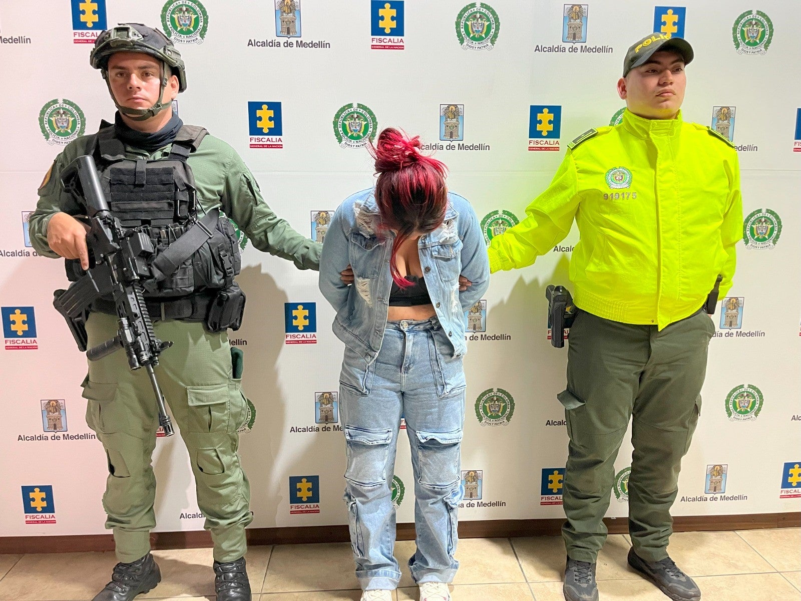 Alias la Pelirroja capturada en Bello