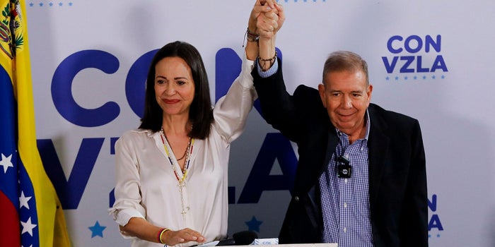 María Corina Machado y Edmundo González