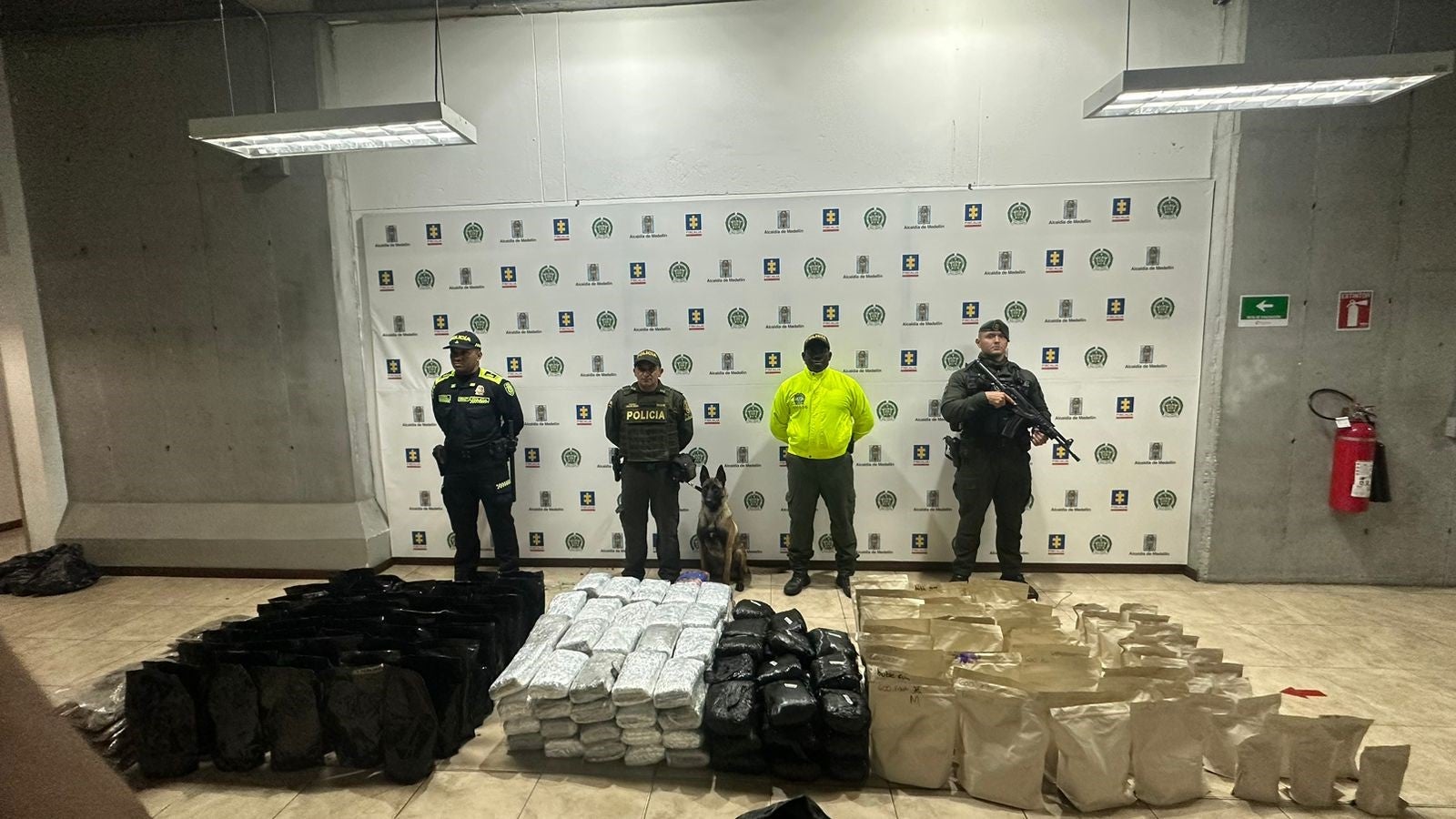 Marihuana decomisada en Robledo