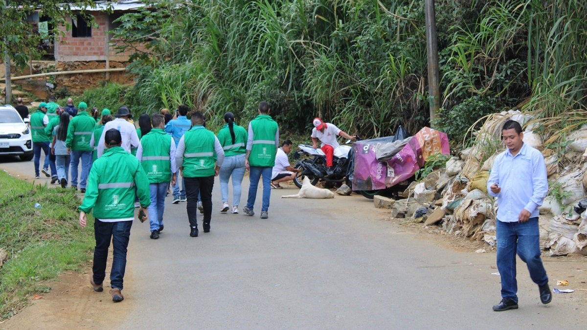 Monitoreo en el barrio Villatina de Medellín
