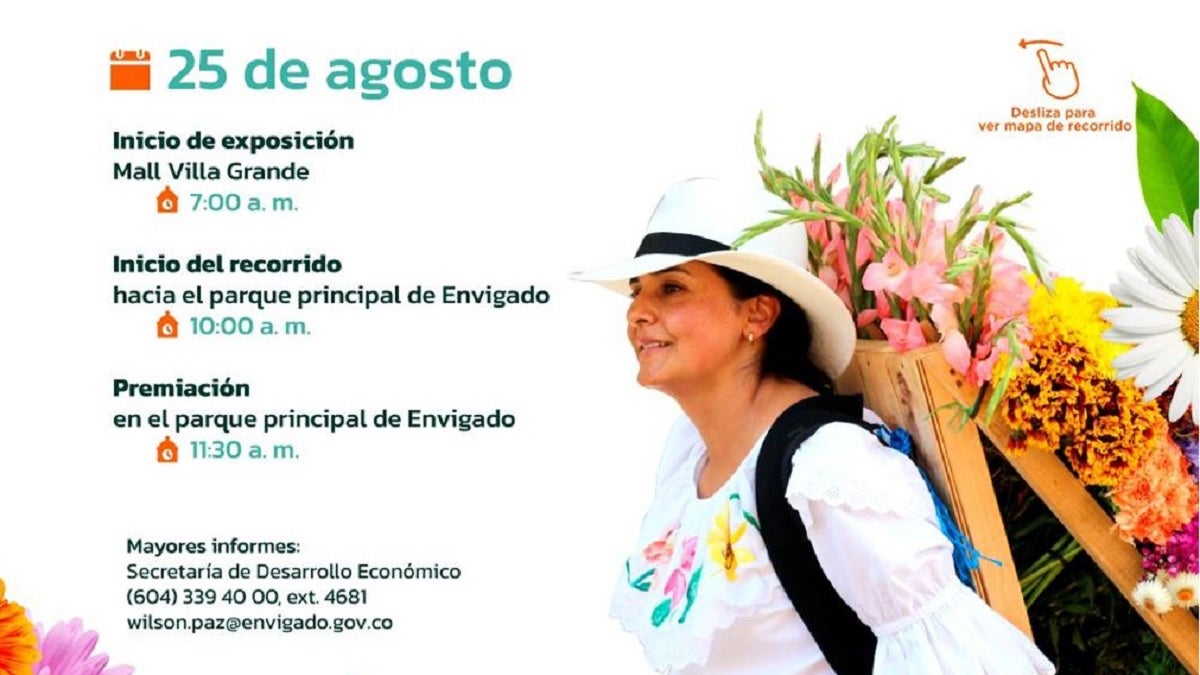 Más de 70 silleteros desfilarán en Envigado durante la Muestra Silletera