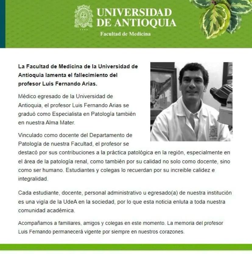 Murió reconocido médico de la UDA practicando parapente en Barbosa, Antioquia