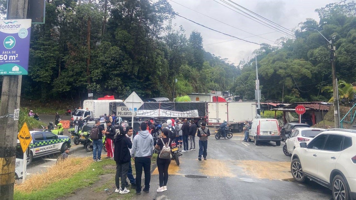 Paro camionero en Antioquia