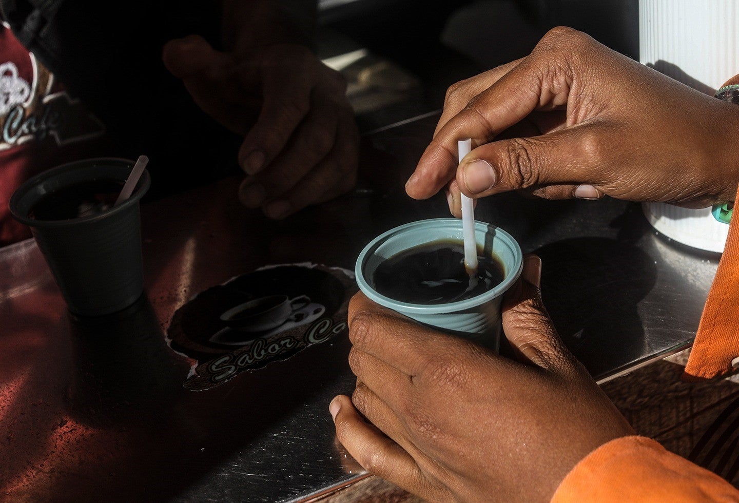 Puesto de tintos en Medellín