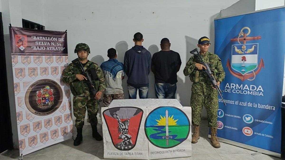 Presuntos integrantes del Clan del Golfo en Antioquia