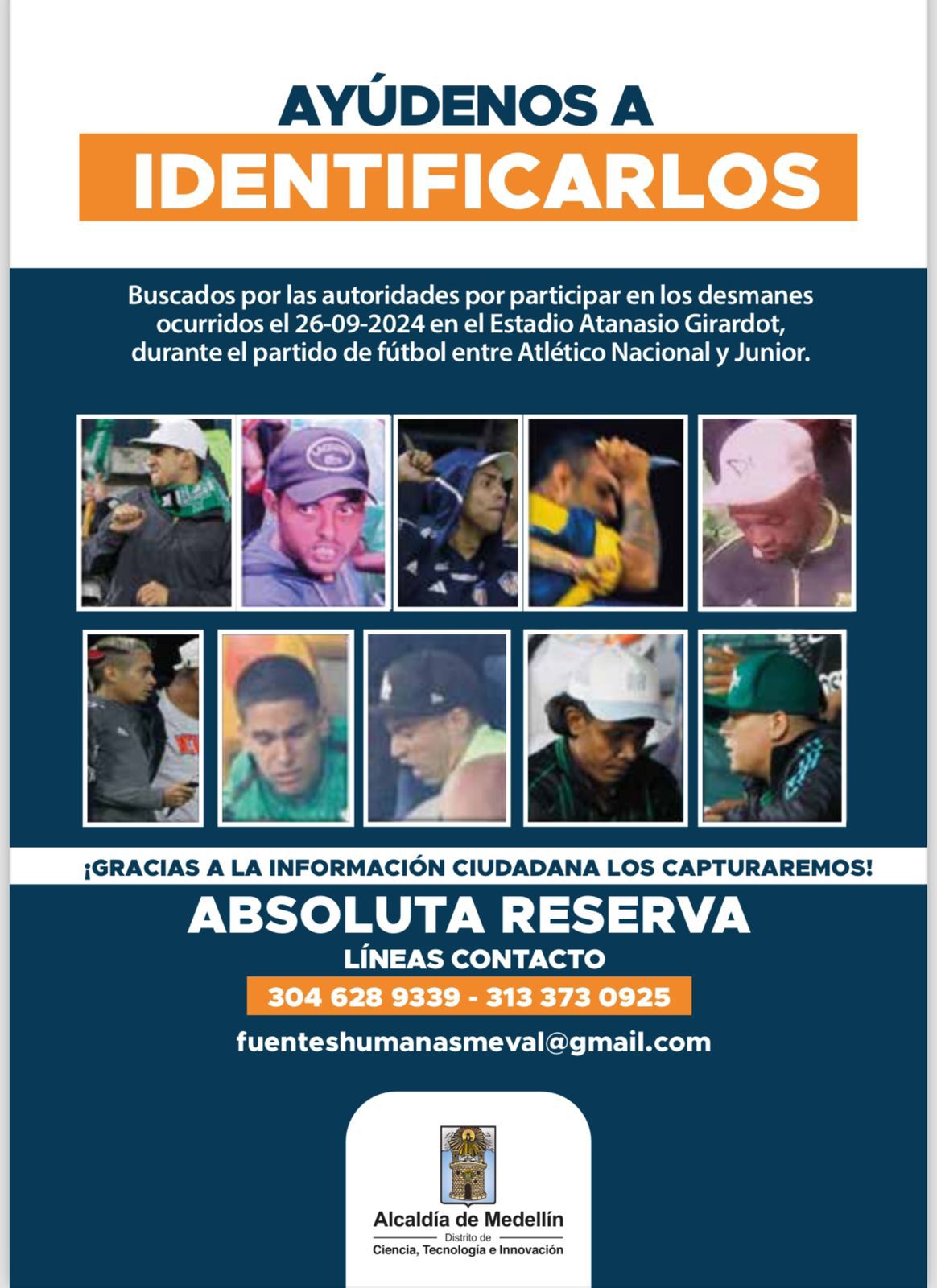 Buscados barritas por violencia en Medellín