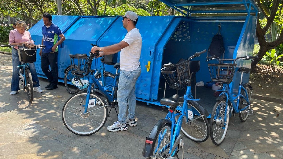 Estación de EnCicla en Plaza Botero