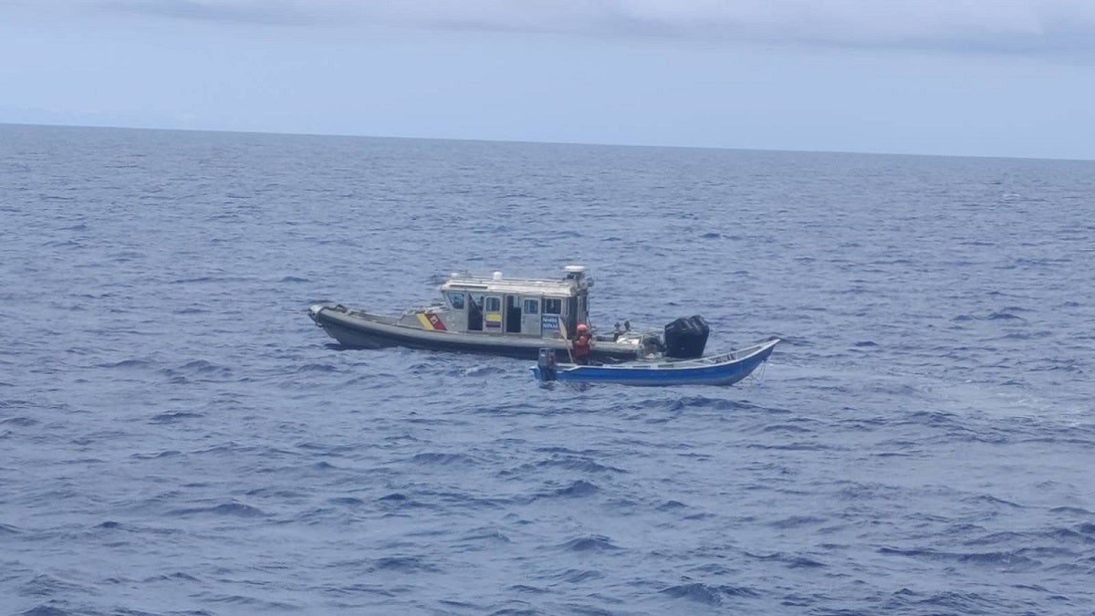 Panameños capturados por transportar cocaína en el Golfo de Urabá