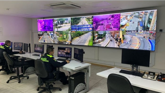 cámaras de vigilancia en el intercambio vial La Seca