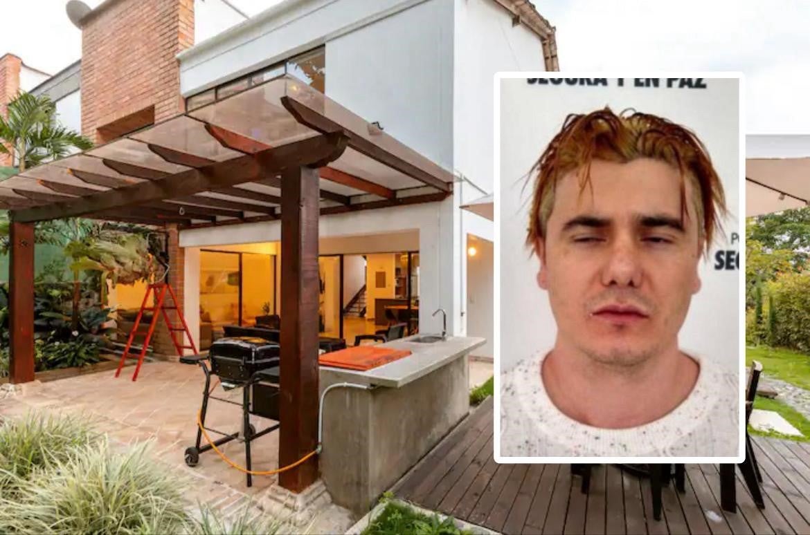 la mansión en que vivía alias Pichi en Medellín