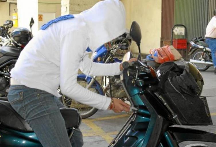 Hurto de motos en Medellín