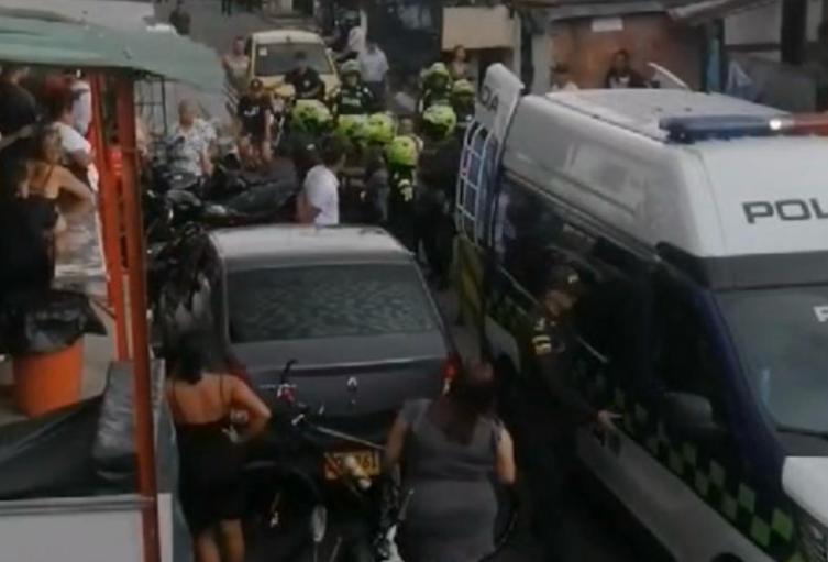 Referencia de violencia en el barrio Manrique de Medellín