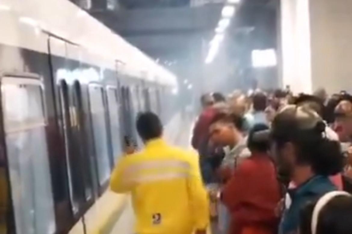 Emergencia en la estación Acevedo de El Metro de Medellín