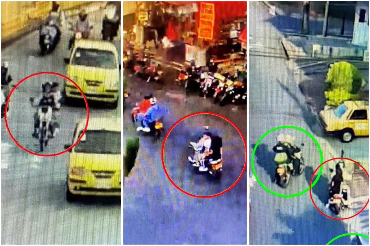 Con cámaras de seguridad agarraron u hombre que conducía una moto robada en Manrique