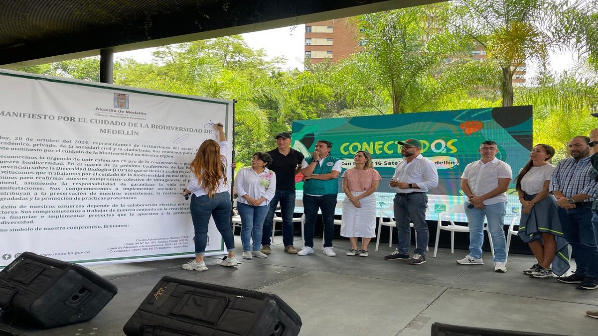 En Medellín firman Manifiesto por el Cuidado de la Biodiversidad como preámbulo a la Cop 16
