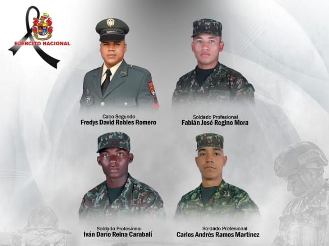 Militares muerto en Anorí Antioquia