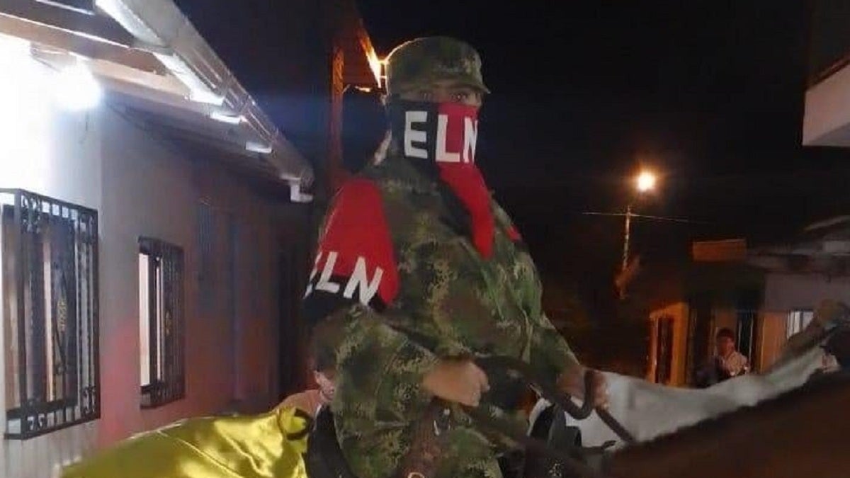 Funcionaria disfrazada del ELN en Antioquia