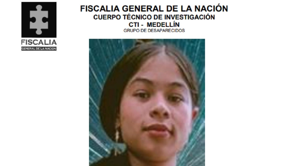 Kelly Alejandra Puerta Rodríguez, desaparecida en Medellín