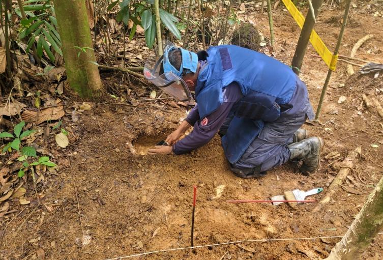 Proceso de desminado en Antioquia