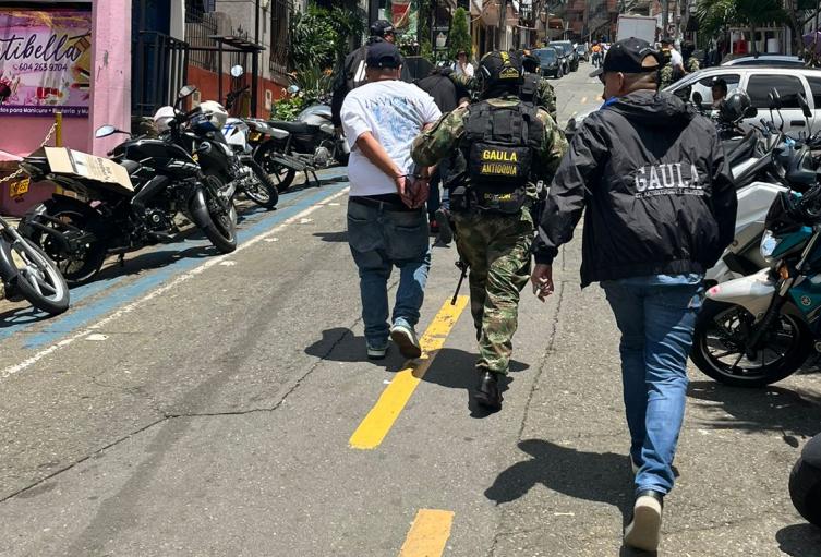 Captura por extorsión en Medellín