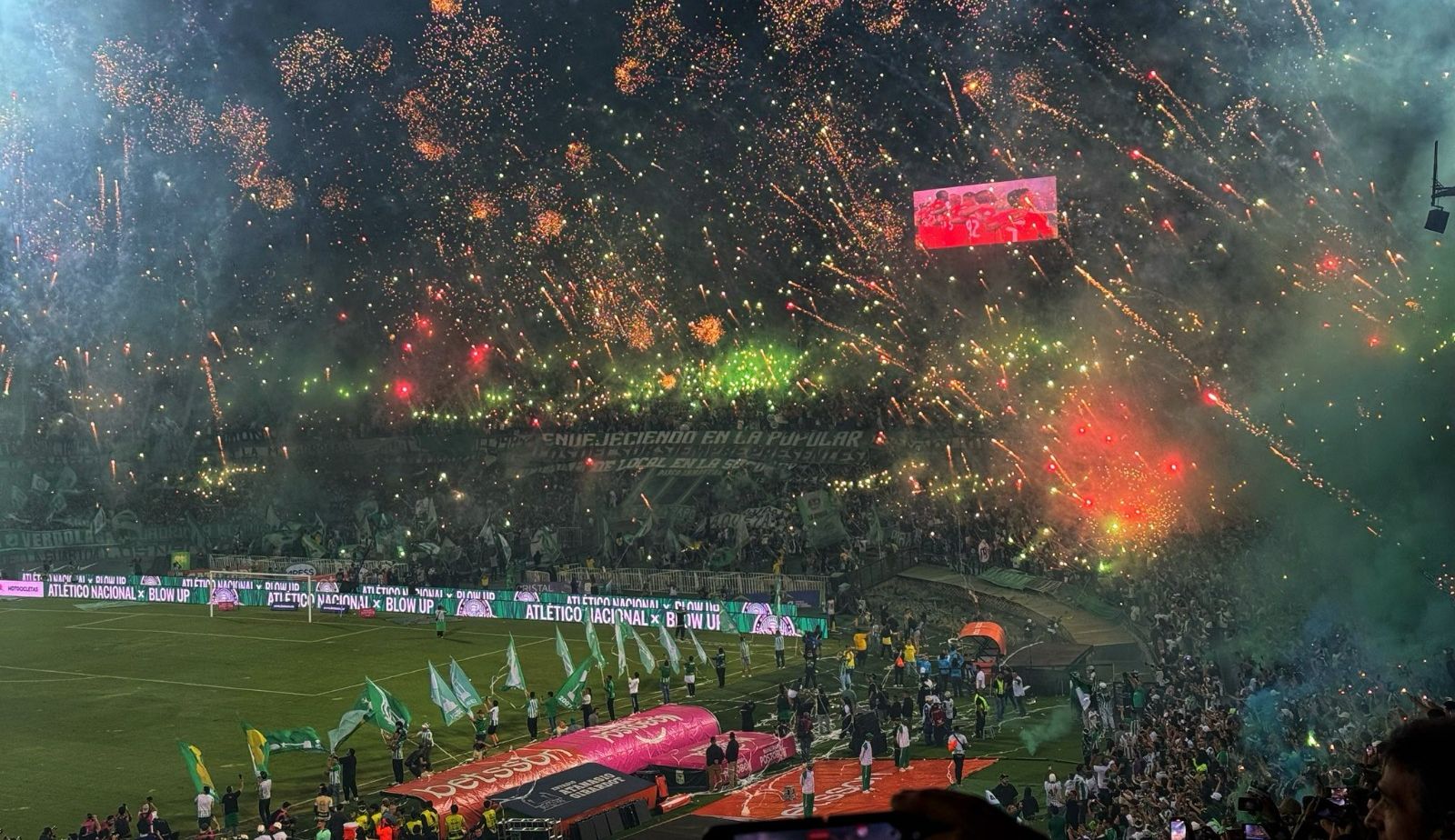 La fiesta verde en el Atanasio Girardot en la final de la Copa Betplay