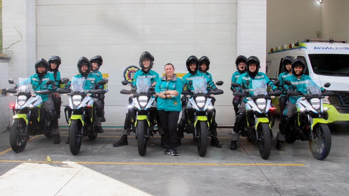 Con nuevas motos, Medellín renueva la atención prehospitalaria