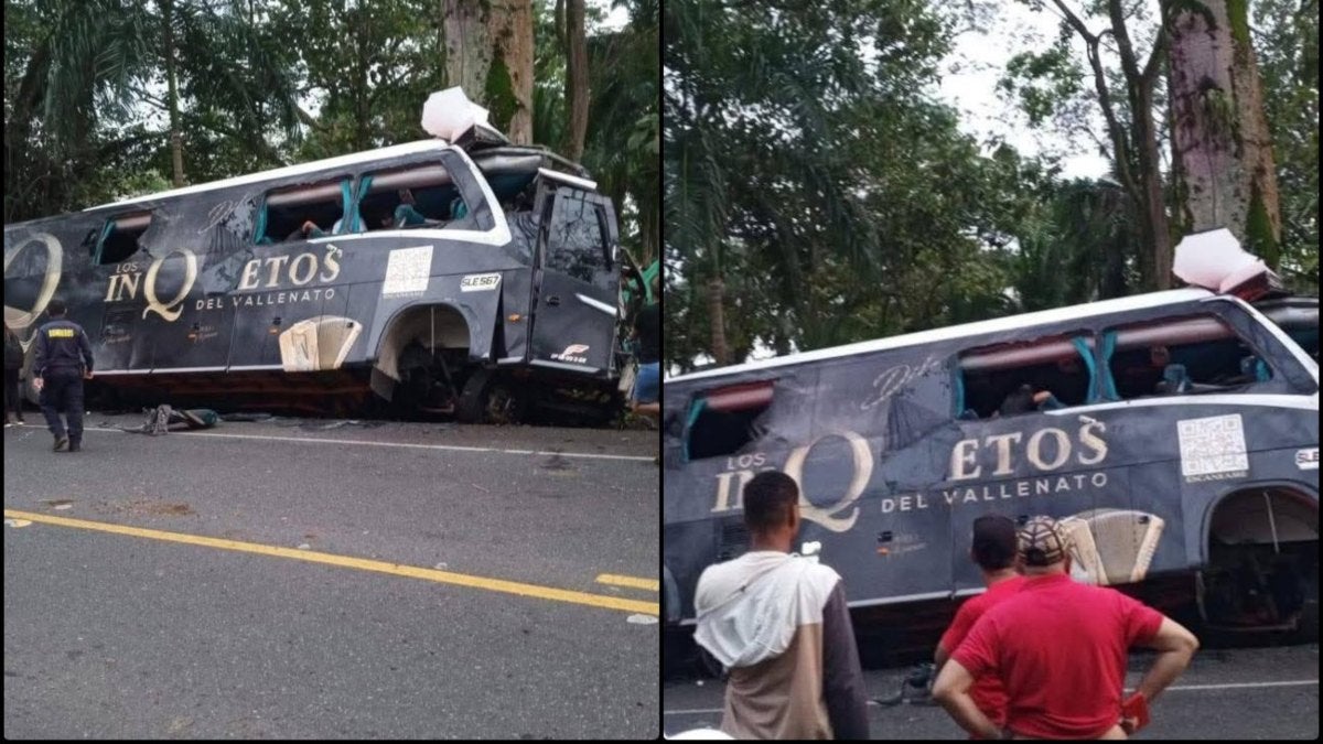 La agrupación Los Inquietos del Vallenato confirma que el bus accidentado viajaba con turistas y no con músicos